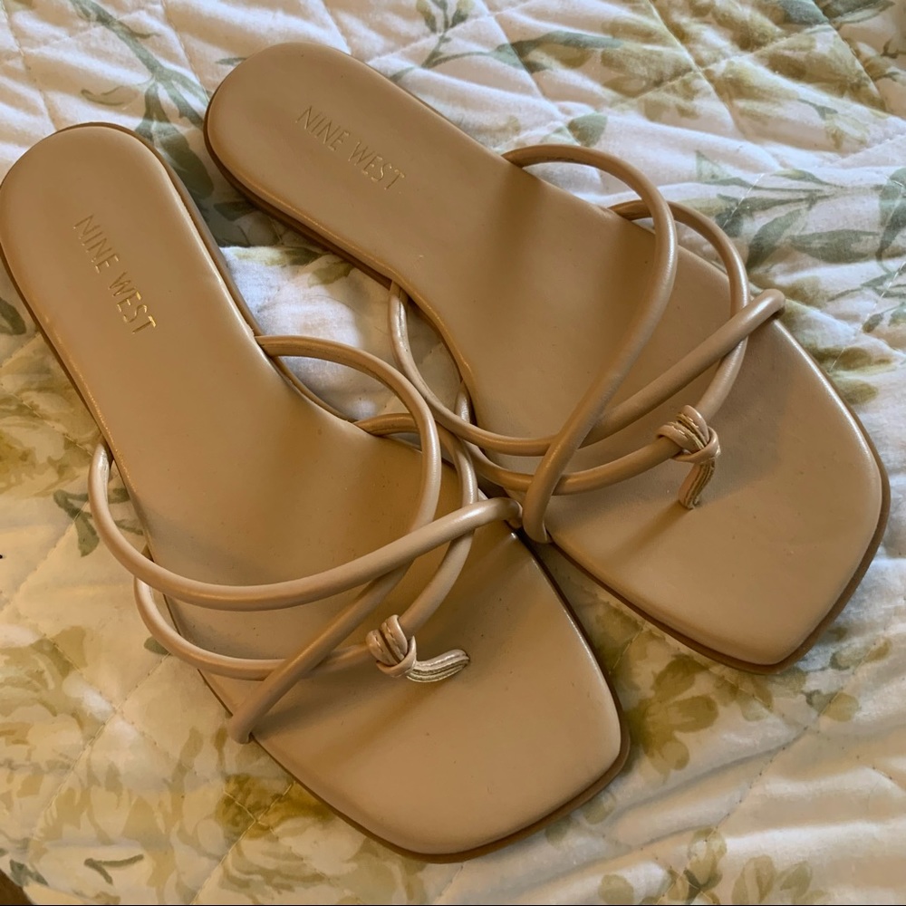 Nine West Razi 3 Sandal - Size 8 - Beige